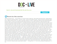 Tablet Screenshot of doc-live.com